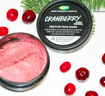 Lush Cosmetics Cranberry Festive Face Mask