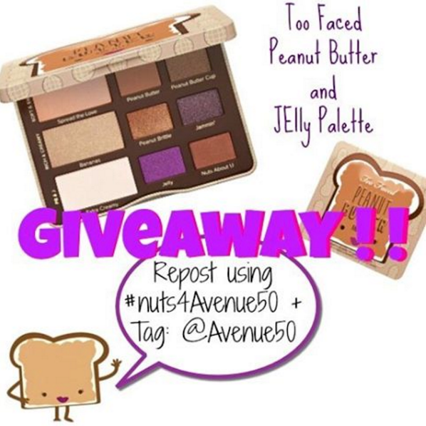 Too Faced Peanut Butter and Jelly Palette Giveaway !